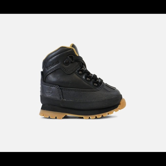 timberland euro hiker shell toe boots black